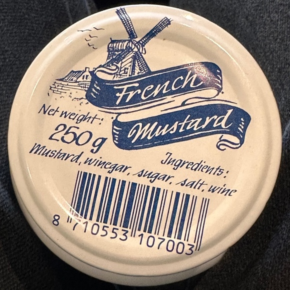 French mustard milk glass jar - Picture 6 of 7